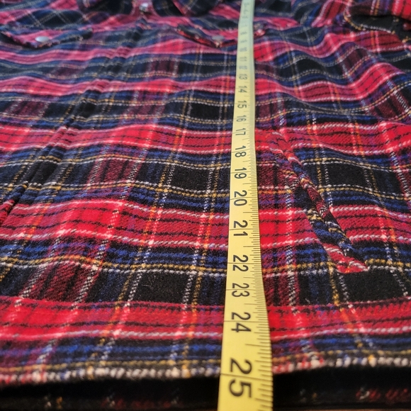Christopher & Banks Womens Wool Blend Red & Black Plaid Lined Jacket Size XL - Picture 11 of 13
